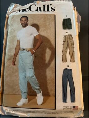 McCall's M8264 Men's Cargo Pants Sewing Pattern